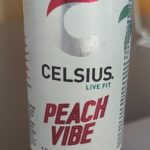 Celsius Peach Vibe, 355 ml can
